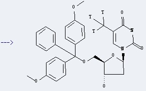 (methyl-3H)-5'-O-(4,4'-Dimethoxytrityl)thymidine 
